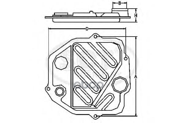 Фильтр АКПП BMW E36/E34/E32/E38 SCT арт. sg1010