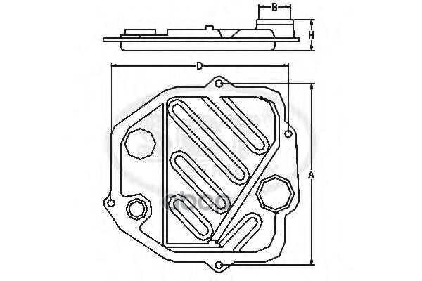 Фильтр АКПП TOY CAMRY (V30) 3.0 01-06/(V40) 2.4 06-11/LEXUS RX 350 06-08 SCT арт. sg1061