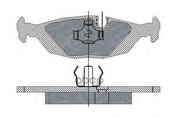 Колод. Торм.перед. Bmw 3/5 (E30)/(E28) SCT арт. sp146