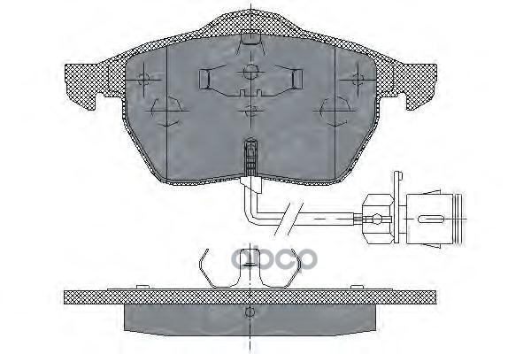 колод. торм.задн. AUDI A6 -97/A3 1.8T 98-03/VW G4 1.9D/1.8T/ SCT арт. sp178