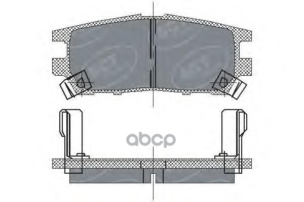 Колод. Торм.перед. Mitsubishi Pajero I/Pajero Ii 3.0/3.5/2.5 SCT арт. sp202