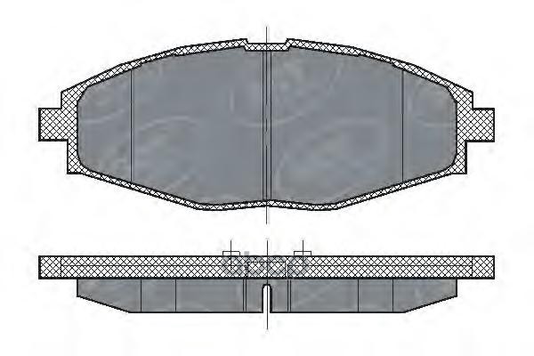 колод. торм.задн. DAEWOO LANOS/MATIZ/CHEVROLET SPARK SOHC/CH SCT арт. sp213