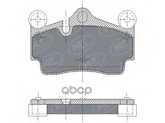 колод. торм.перед. VOLKSWAGEN TOUAREG/PORSCHE CAYENNE 02-10/AUDI Q7 06-/11- SCT арт. sp276