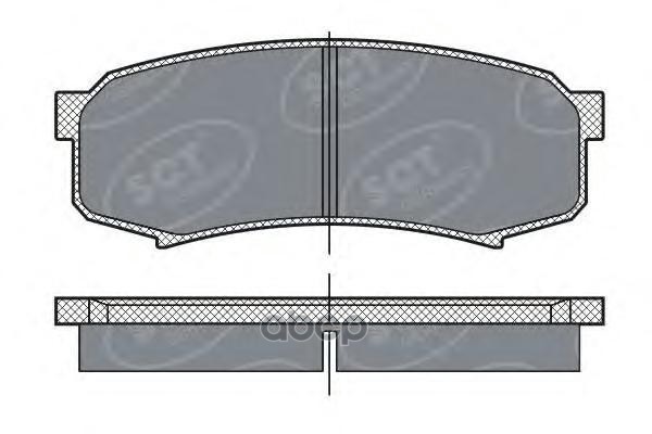 колод. торм.перед. TOYOTA LC 70/80/90/120 90-10/LEXUS GX470 01-09/MITS PAJERO IV 07- SCT арт. sp279