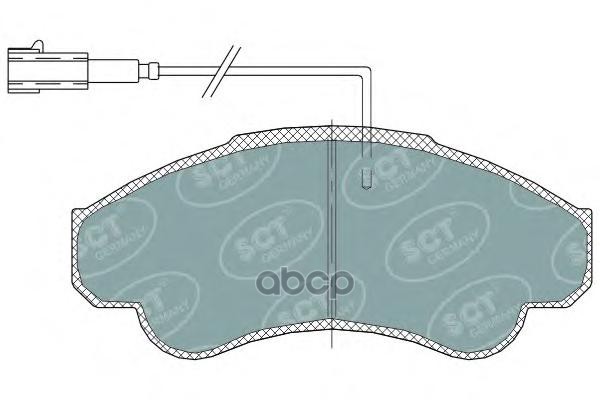 Колод. Торм.задн. Fiat Ducato/Citroen Jumper/Peugeot Boxer 94-/00-/04- SCT арт. sp322