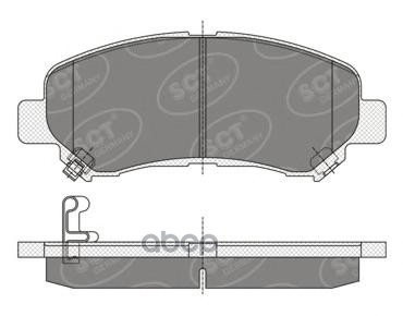 Колод. Торм.задн. Nissan Juke 1.6 10-/13-/Qashqai 07-/10-/11-/X-Trail 07-/08- SCT арт. sp337