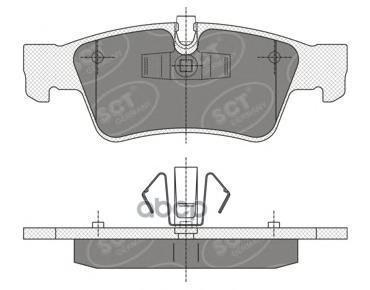 колод. торм.перед. MERCEDES GL-CLASS(X164) 06-/M-CLASS(W164) 05-/R-CLASS(W251/V251) 05- SCT арт. sp353