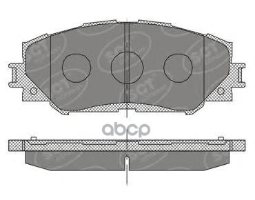 колод. торм.задн. TOYOTA AURIS 1.4-1.6 07-/09-/COROLLA (E15)/(E17/E18) 07-/13-/RAV 4 III 06-/08- SCT арт. sp377