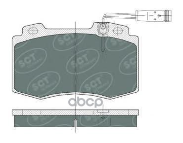 колод. торм.задн. MERCEDES-BENZ W163 98>05/W220 98>05/W129 SCT арт. sp388