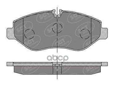 колод. торм.задн. MERCEDES SPRINTER 00-/03-/11-/VITO 03-/10-/VW CRAFTER 06-/11-/13- SCT арт. sp407
