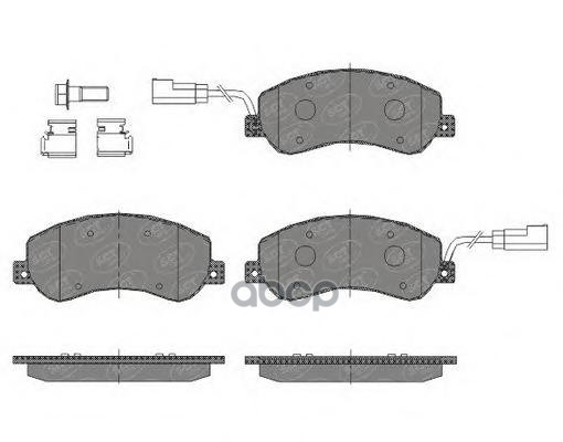 колод. торм.задн. FORD TRANSIT/TRANSIT CONNECT/TRANSIT TOURNEO 06-14/VW AMAROK 10- SCT арт. sp437