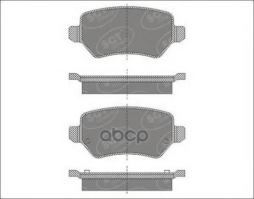 Колодки торм OPEL Astra H / Astra H GTC/TwinTop 1.6  SP494 SCT арт. SP494