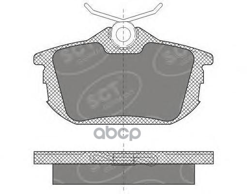 колод. торм.перед. MITSUBISHI COLT 04-12/SMART FORFOUR 04-06/VOLVO S40/V40 95-04 SCT арт. sp608