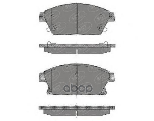 Колод. Торм.задн. Chevrolet Cruze 09-/Orlando 11-/Opel Astra J 16 10-/14-/Mokka 12- SCT арт. sp638