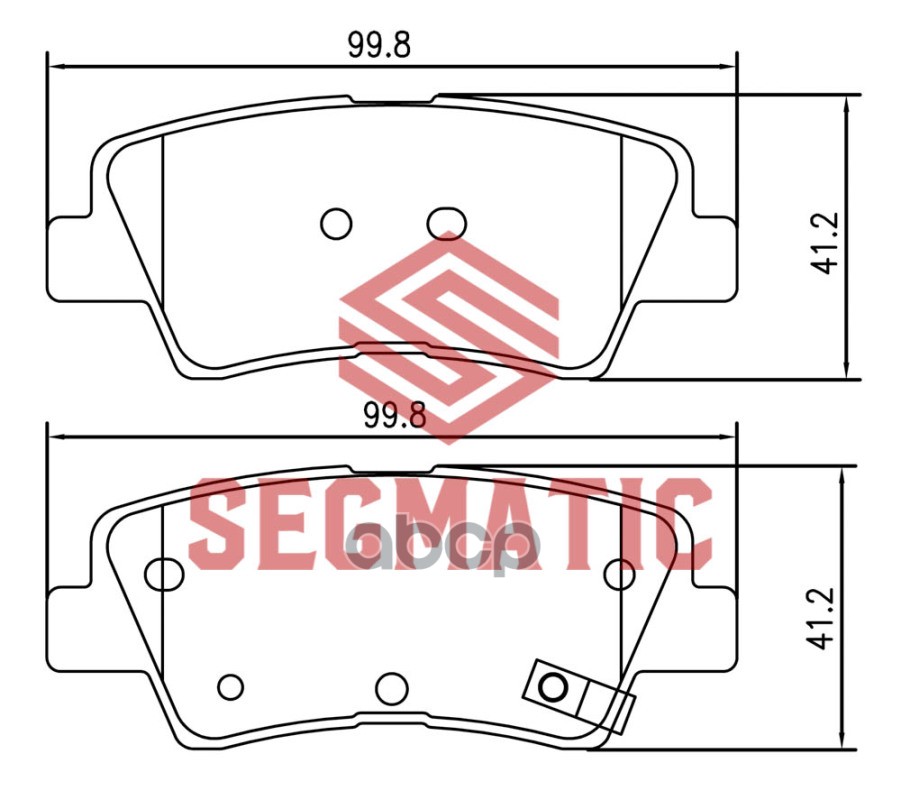 Колодки Тормозные  Задние К-Т Hyundai Solaris (2011-) Kia Rio Iii SEGMATIC арт. SGBP2550