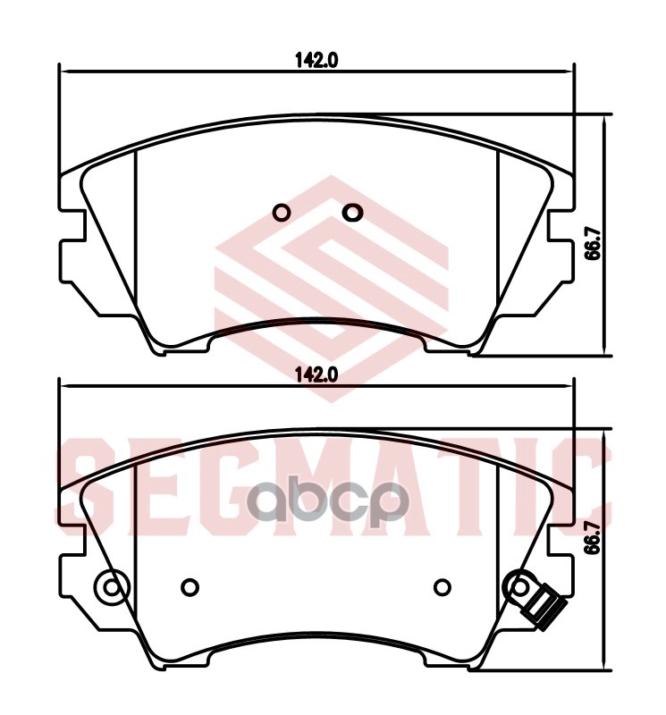 Колодка Торм Диск Пер Opel Astra 1.6 2009-, Opel Astra 1.6 2010- Segmatic Sgbp2700 SEGMATIC арт. SGBP2700