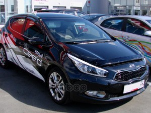 Дефлектор капота темный KIA C'EED 2012-2018, NLD.SKICEE1212 / Киа Сид SIM арт. NLD.SKICEE1212
