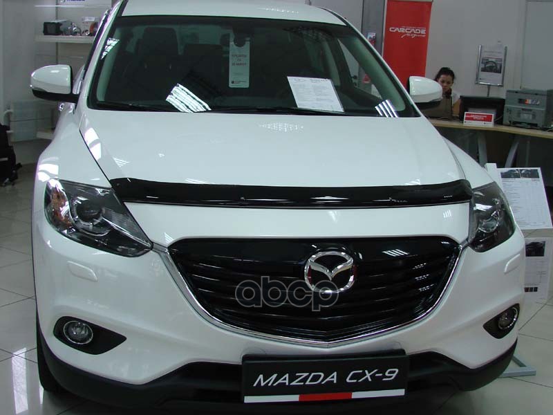 Дефлектор капота темный MAZDA CX9 2008-2016, NLD.SMACX90812 / Мазда СХ-9 SIM арт. NLD.SMACX90812
