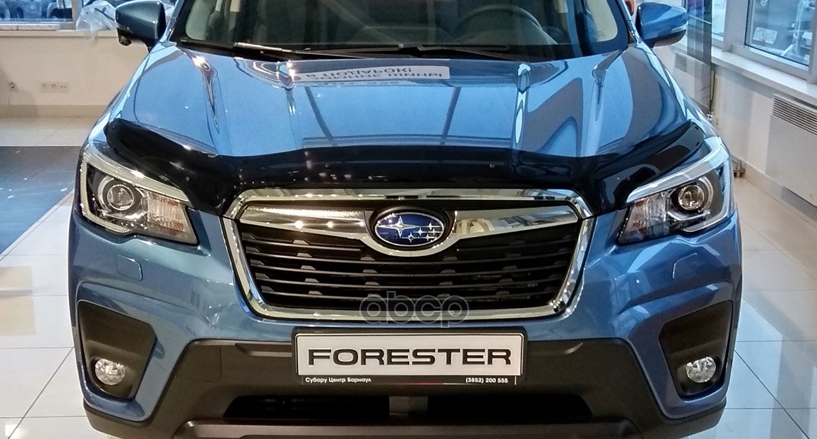 Дефлектор капота темный SUBARU Forester 2018- / Субару Форестер SIM арт. NLD.SSUFOR1812
