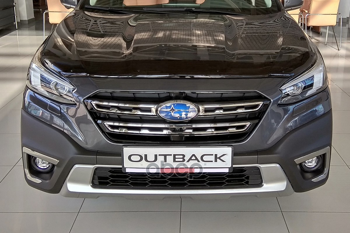 Дефлектор капота Subaru Legacy/Outback, 2020-, темный / Субару Легаси SIM арт. NLD.SSUOUT2012