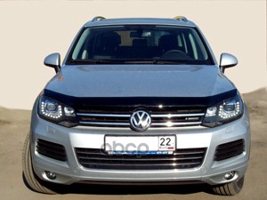 Дефлектор капота темный VW TOUAREG 2010-2018, NLD.SVOTOU1012 / Фольксваген Туарег SIM арт. NLD.SVOTOU1012
