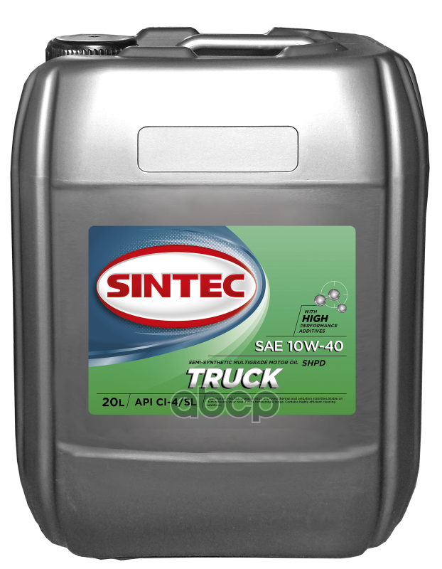 SINTEC Масло моторное полусинтетическое Truck 10W40 SL/CI-4, E7 20л
