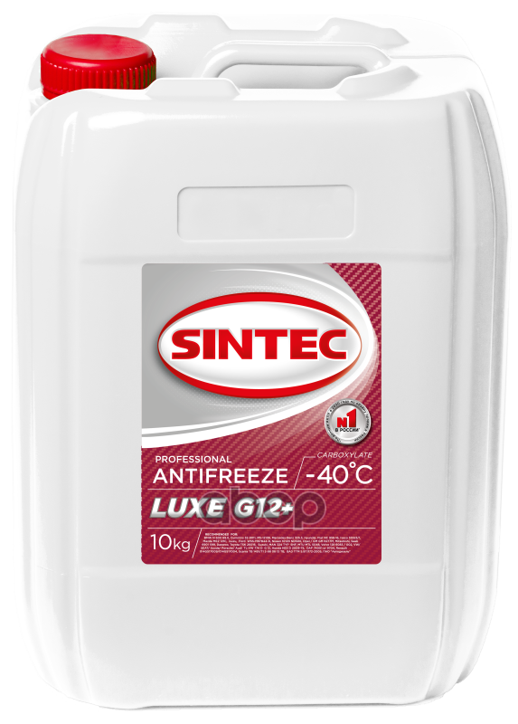 Антифриз Sintec -40  G12 Lux Красный 10Кг  (2Шт/60/20) SINTEC арт. 756665