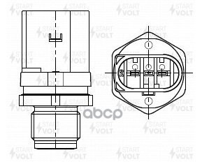 Датчик давления топлива для а/м Mercedes-Benz Sprinter W903 (00-) 2.1CDI (M18x1,5) (FPS 0023) STARTVOLT арт. FPS0023