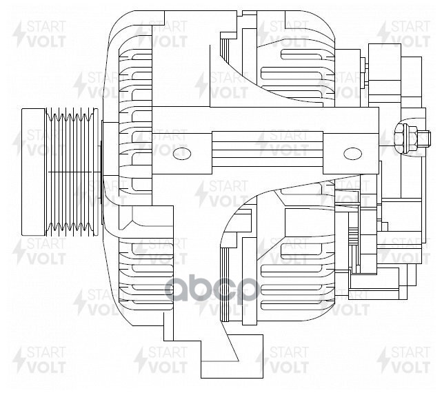 Генератор для а/м Volvo XC90 (02-) 2.5T/S60 (00-) 2.4i 150A (LG 1011) STARTVOLT арт. LG1011