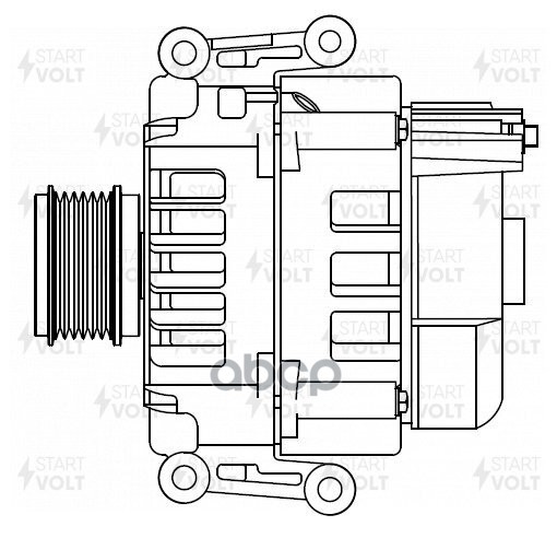 Генератор для а/м VAG Q5 (08-) 2.0TFSI/A4 (07-) 1.8TFSI 180A (LG 1702) STARTVOLT арт. LG1702