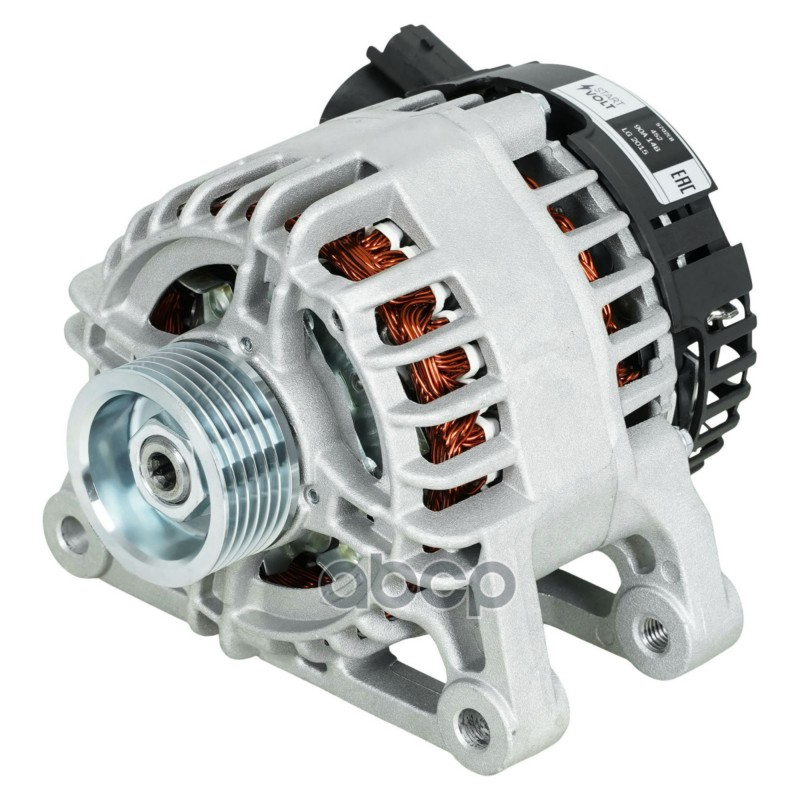 Генератор для а/м Peugeot 206 (98-)/Partner (96-) 1.4i/1.6i 90A (LG 2015) STARTVOLT арт. LG2015