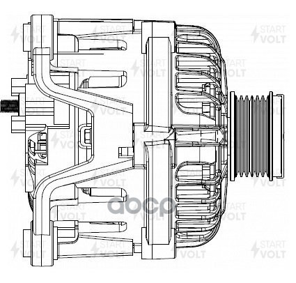 Генератор для а/м Opel Astra J (09-) 1.6i/1.6T/Insignia A (08-) 1.6T/1.8i 120A (LG 2105) STARTVOLT арт. LG2105