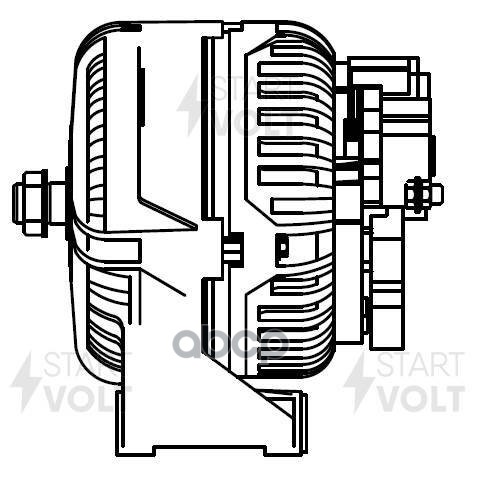 Генератор для а/м DAF XF 95 (02-) с дв. XE315C/XF315M 80A (LG 2805) STARTVOLT арт. LG2805