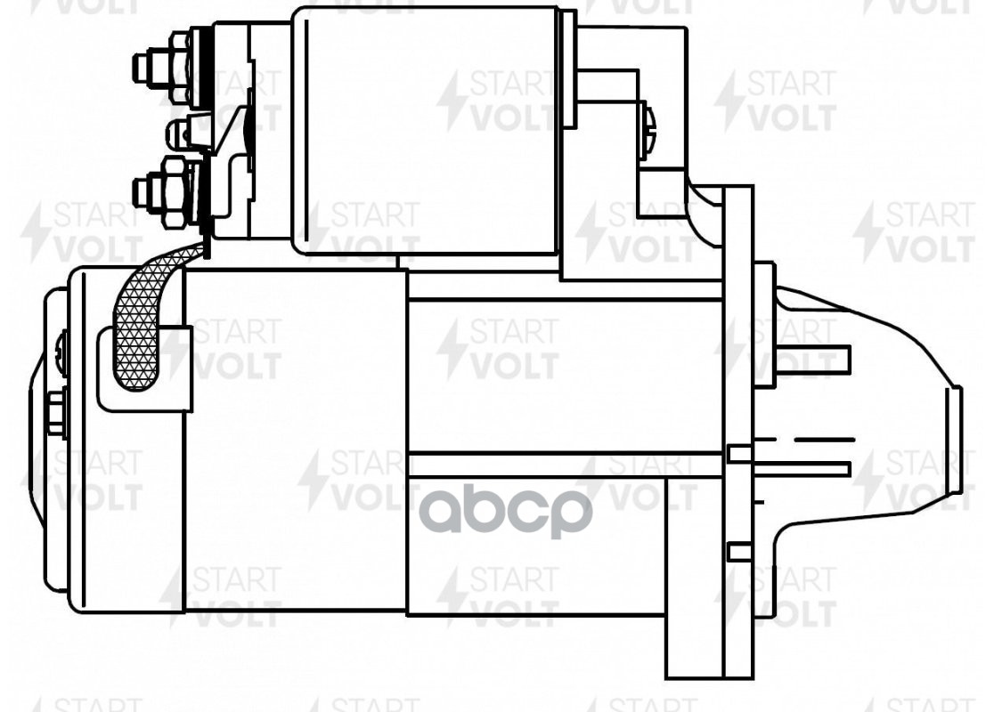 Стартер для а/м Dodge Neon (99-) 2.0i/Chrysler PT Cruiser (00-) 2.4i (LSt 0304) STARTVOLT арт. LSt0304