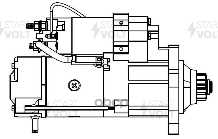 Стартер Для А/М Камаз С Дв. Cummins I6ct/Isce/Isle 24В 7,5Квт (Lst 0701) STARTVOLT арт. LST0701