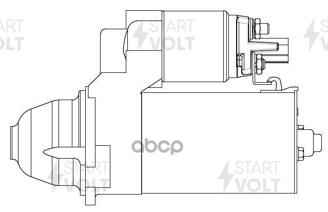 Стартер для а/м Kia Ceed (06-)/Hyundai i30 (07-) (Start-Stop) 1.4i/1.6i 1,4кВт (LSt 0841) STARTVOLT арт. LST0841