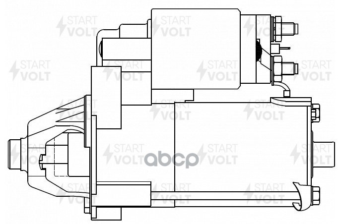 Стартер для а/м Ford Transit Connect (02-) 1.8TDCi 1,4кВт (LSt 1011) STARTVOLT арт. LST1011