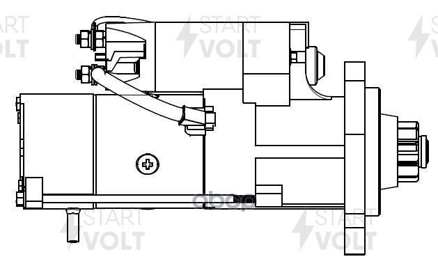 Стартер для а/м МАЗ/УРАЛ с дв. ЯМЗ-236/238/565/658/7511 ЕВРО-2,3 8,5кВт LSt1213 STARTVOLT арт. LSt1213