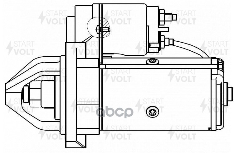 Стартер для а/м Mercedes-Benz Sprinter W906 (06-)/Sprinter W903 (00-) 2.1CDI 1 8кВт (LSt 1502) STARTVOLT арт. lst-1502