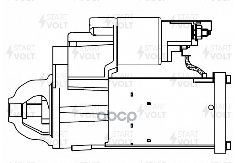 Стартер для а/м Mercedes-Benz V W447 (14-) 2.1CDI/GLE V167 (18-) 2.0CDI 1,7кВт (LSt 1521) STARTVOLT арт. LST1521