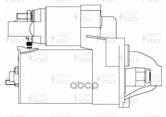 Стартер для а/м VAG Passat B5 (00-)/A4 (01-) 1.8T/A4 (04-) 2.0i/2.0TFSI 1,1кВт (LSt 1855) STARTVOLT арт. LSt1855
