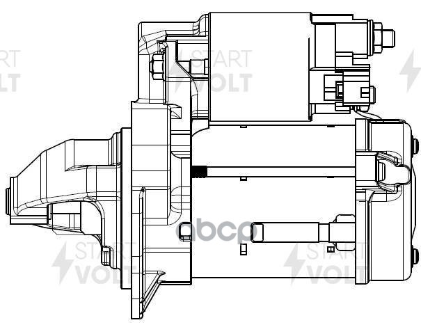 Стартер для а/м Toyota Corolla E15 (08-)/Auris (08-) 1.33i 1 3кВт (LSt 1906) STARTVOLT арт. lst-1906