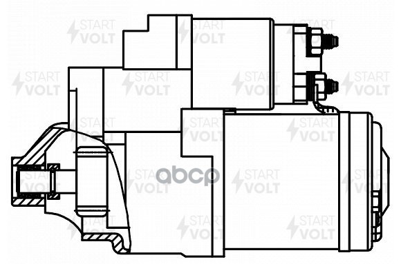 Стартер для а/м Citroen C5 (01-)/Peugeot 407 (04-) 1.8i/2.0i 1,4кВт LSt 2001 STARTVOLT арт. LSt2001