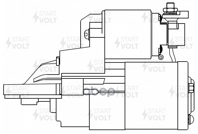 Стартер для а/м Mazda 3 BL (08-)/6 GH (07-) 2.0i 1,4кВт (LSt 2516) STARTVOLT арт. LST2516