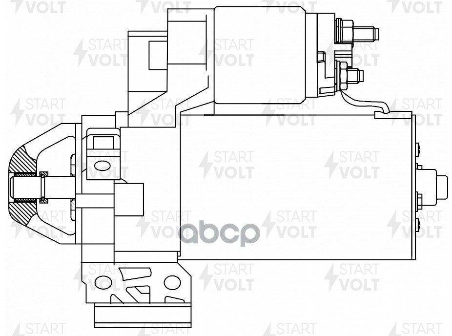 Стартер для а/м BMW 5 F10 (10-)/X3 F25 (10-) 2.0D 2,2кВт (LSt 2607) STARTVOLT арт. LST2607