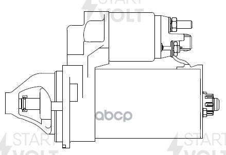 Стартер для а.м BMW 5 F10 11-,3 F30 12-,X3 F25 11- 2.0i AT 2,1кВт LST2610 STARTVOLT арт. LSt2610