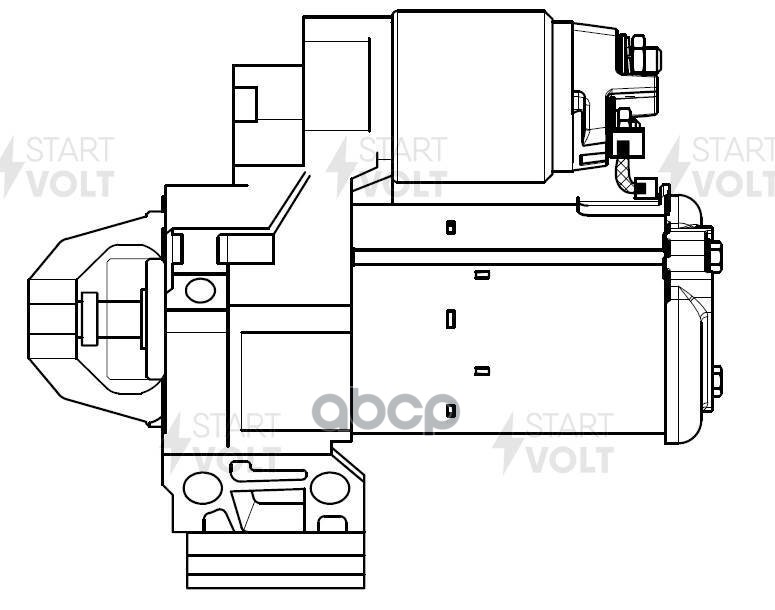 Стартер для а/м BMW 3 F30 (11-) 2.0TD MT 1,4кВт (LSt 2614) STARTVOLT арт. LST2614