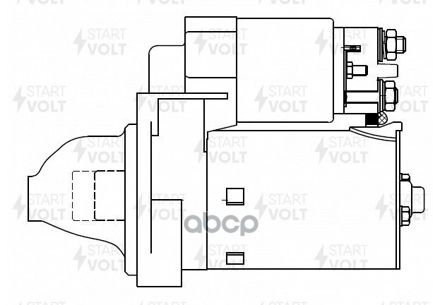 Стартер для а/м BMW 5 E39 (95-) 2.0i/2.5i/2.8i/X5 E53 (00-) 3.0i 1,4кВт (LSt 2623) STARTVOLT арт. LST2623