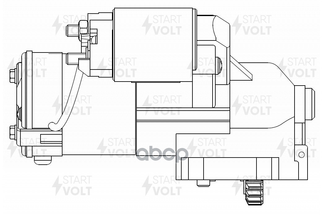 Стартер для а/м Geely Atlas (18-) 1.8T 1,4кВт (LSt 2731) STARTVOLT арт. LST2731
