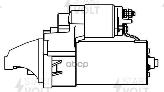 Стартер для с/т JCB/Perkins с дв. Perkins 400 series 12В 2кВт (LSt 3006) STARTVOLT арт. lst-3006